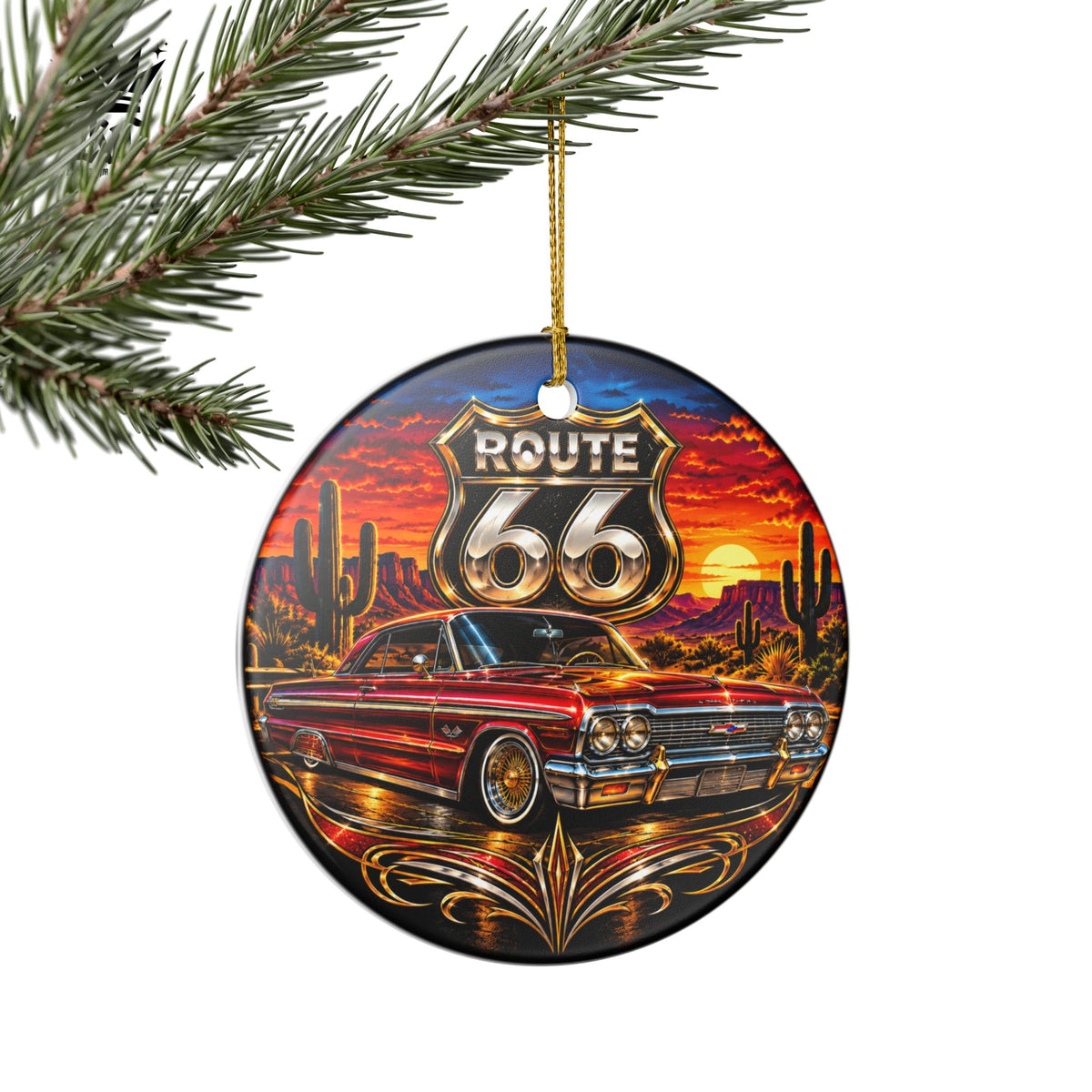 Route 66 Classic Ceramic Ornament