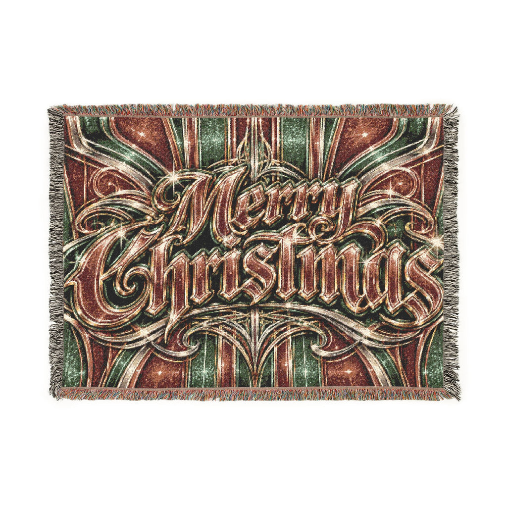 Limited Edition Merry Christmas Woven Blanket