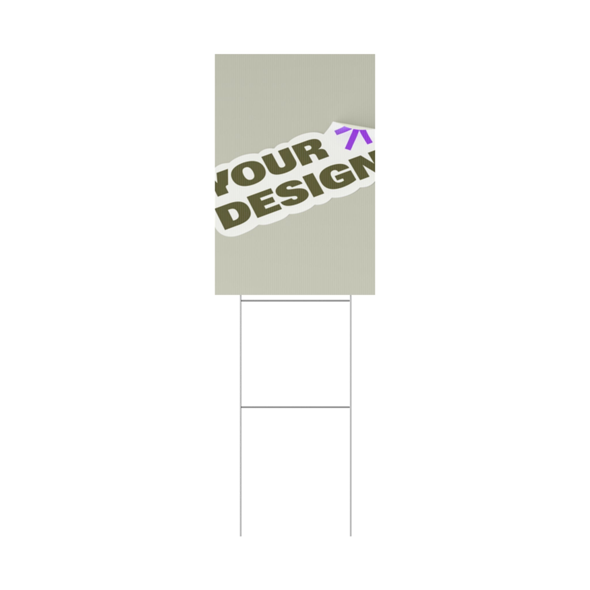 Custom Plastic Yard Sign – Personalized Outdoor Signage for Events, Real Estate, and Promotions