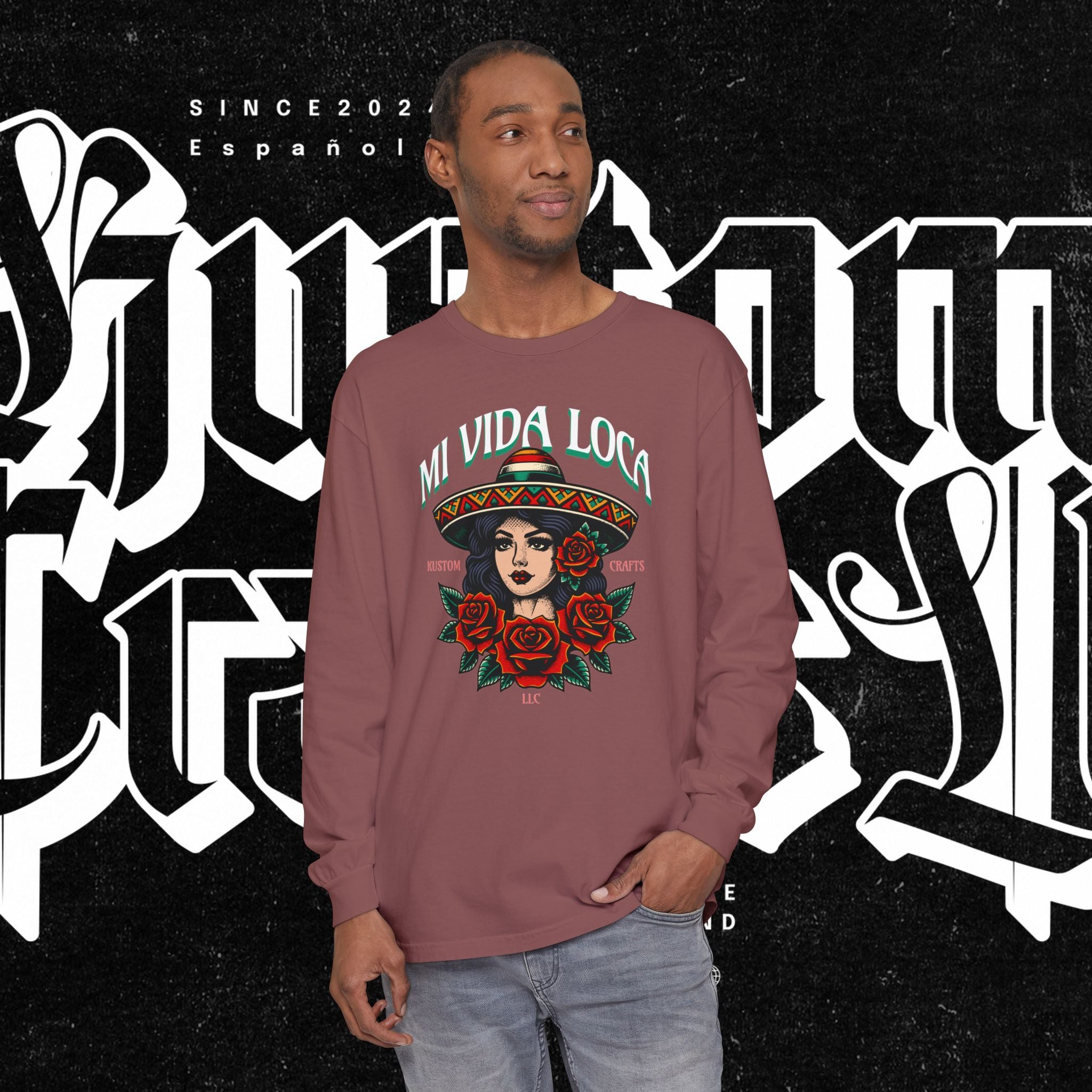 Mi Vida Loca - Long Sleeve T-Shirt (FRONT PRINT)
