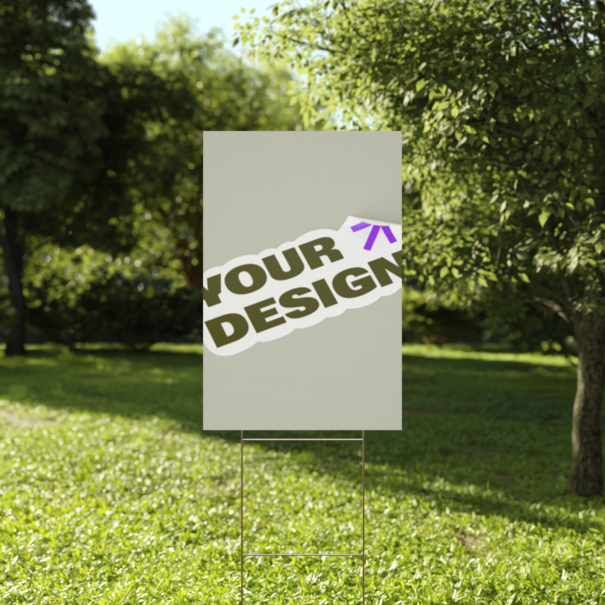 Custom Plastic Yard Sign – Personalized Outdoor Signage for Events, Real Estate, and Promotions