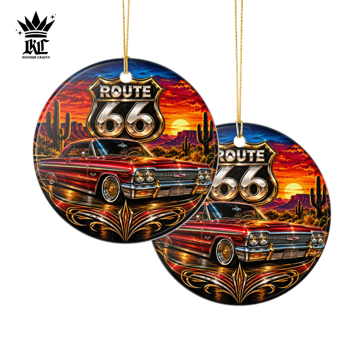 Route 66 Classic Ceramic Ornament