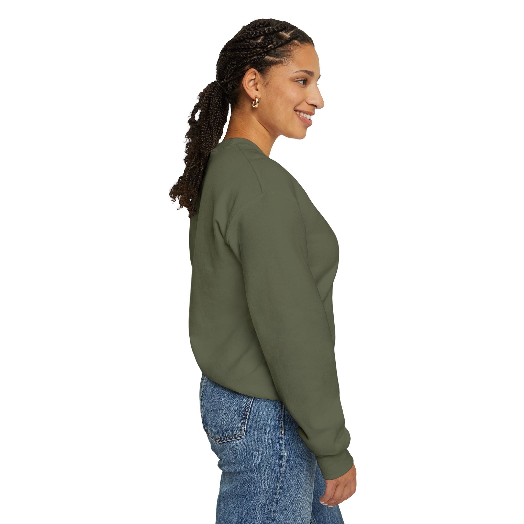 Hot Mama - Personalized Embroidery Crewneck Sweatshirt
