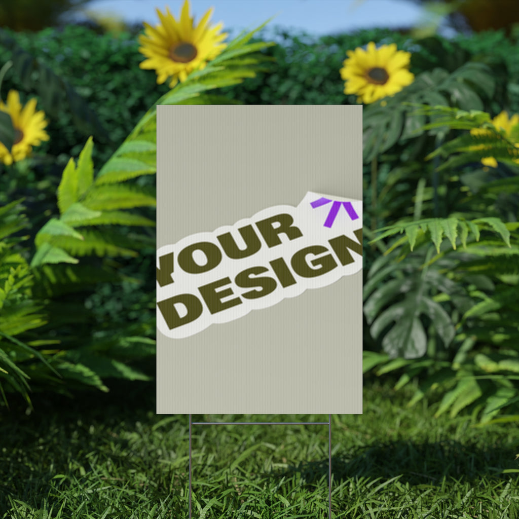 Custom Plastic Yard Sign – Personalized Outdoor Signage for Events, Real Estate, and Promotions