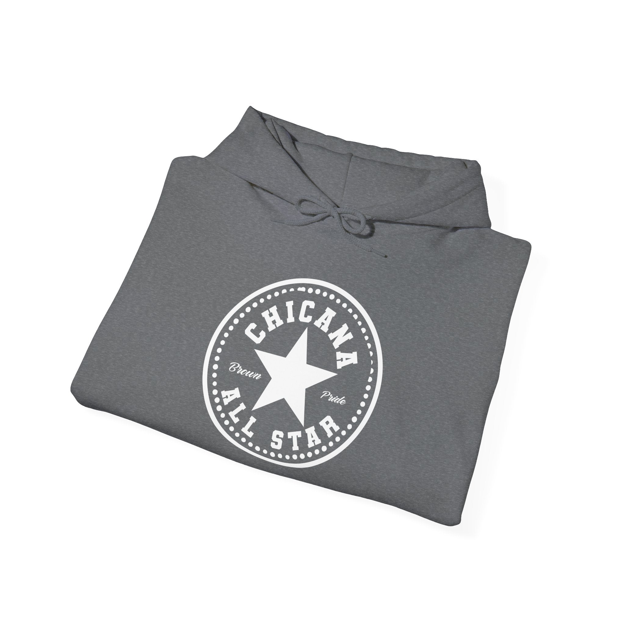 Chicana All Star Hoodie — Vintage Latina Pride Sweatshirt