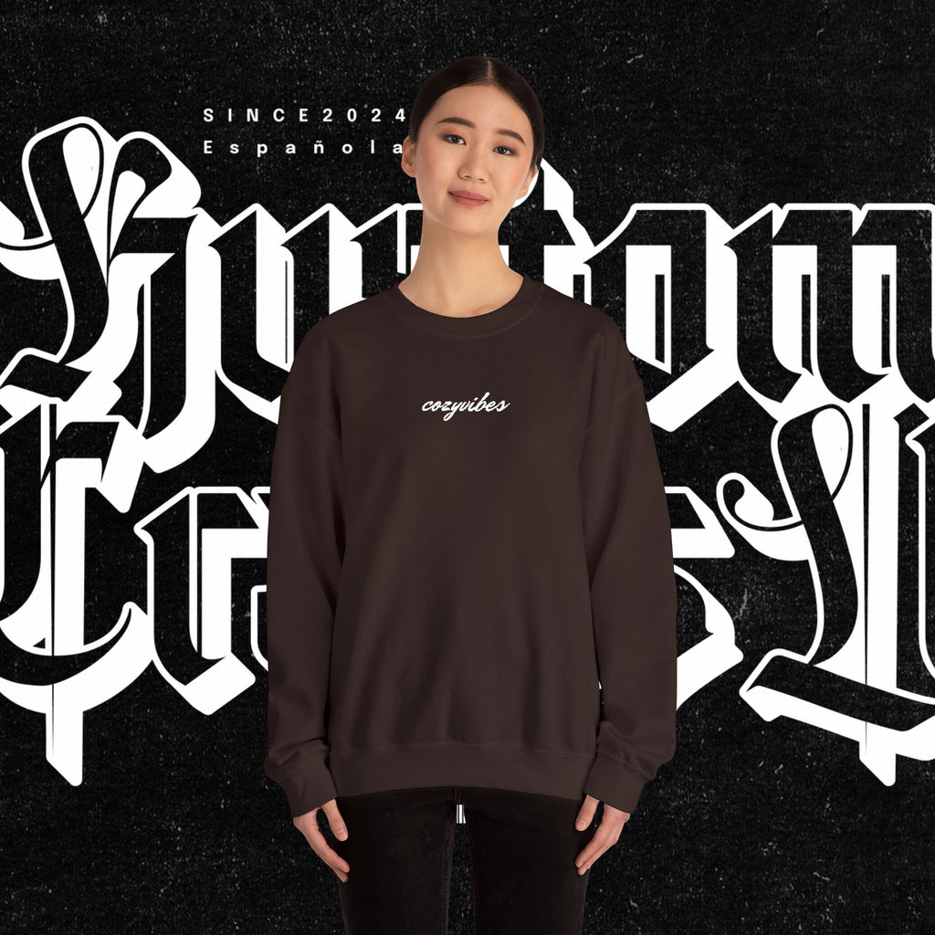 Cozy Vibes Embroidery Sweatshirt