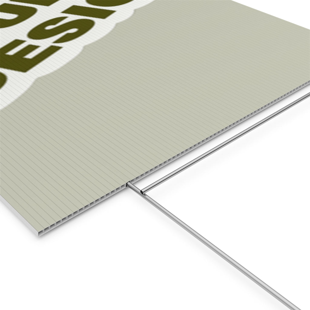 Custom Plastic Yard Sign – Personalized Outdoor Signage for Events, Real Estate, and Promotions