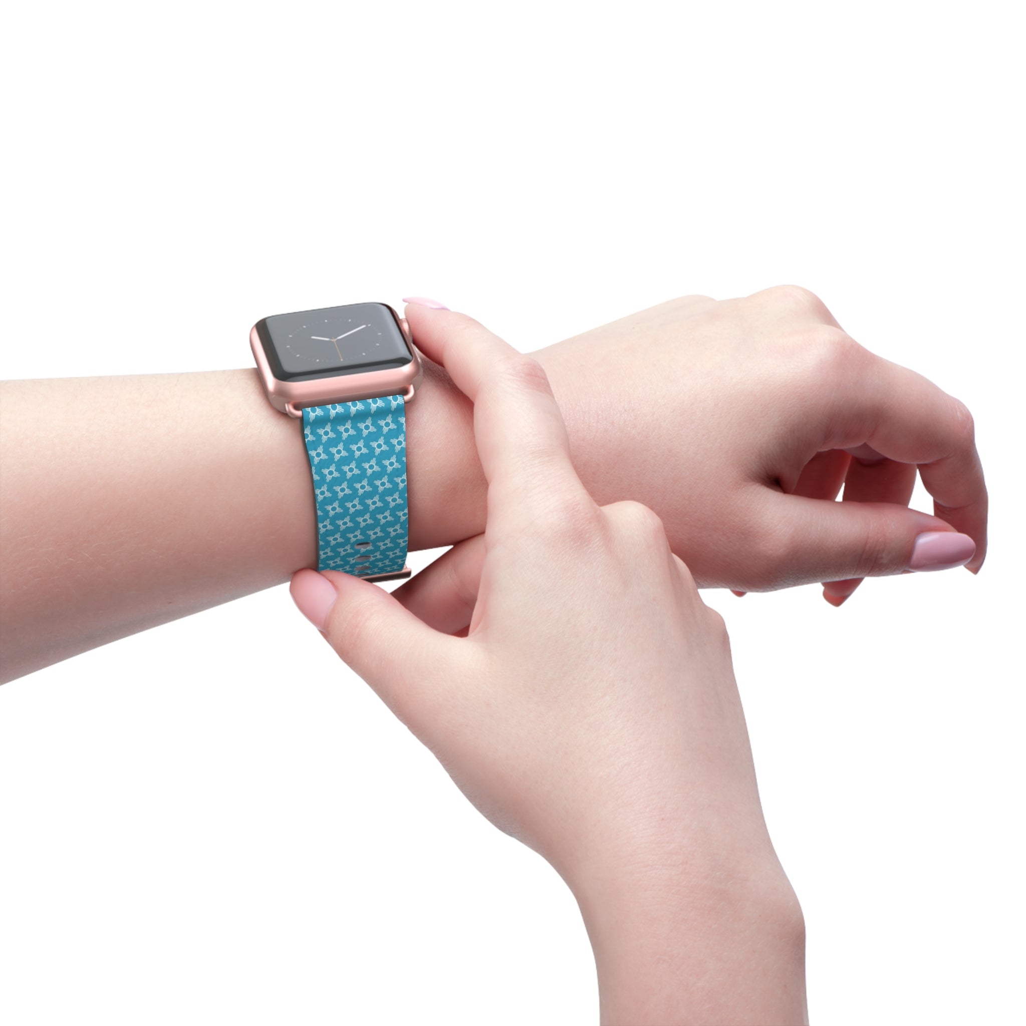 Zia Pattern Turquoise Watch Band