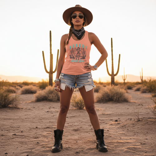 Desert Bandit Babe - Racerback Tank