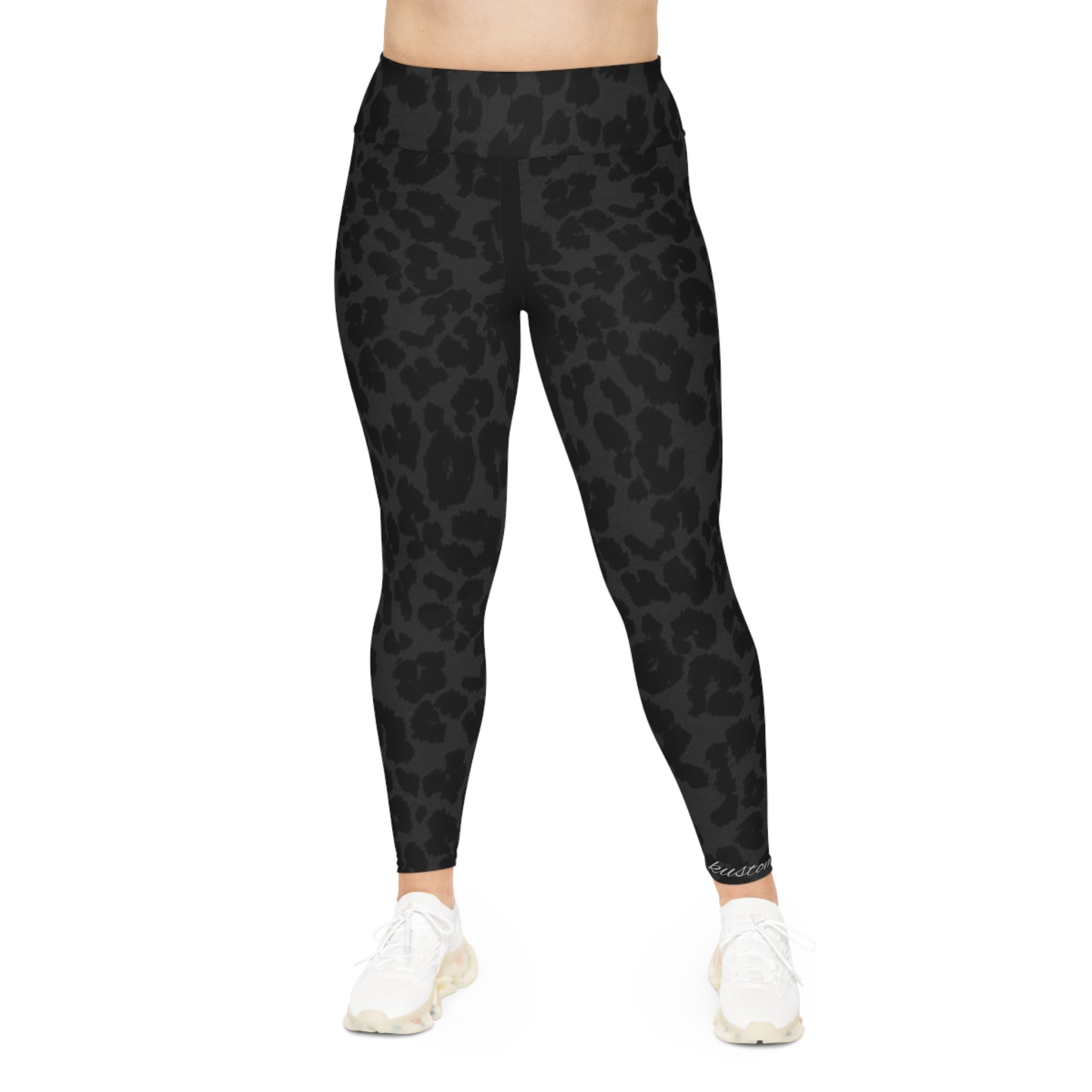 Plus Size Leopard Print - Leggings
