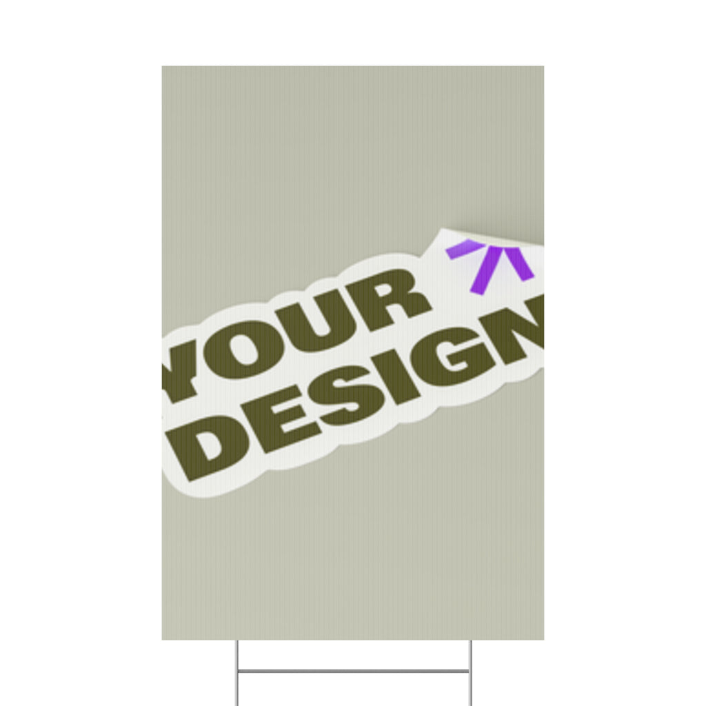Custom Plastic Yard Sign – Personalized Outdoor Signage for Events, Real Estate, and Promotions