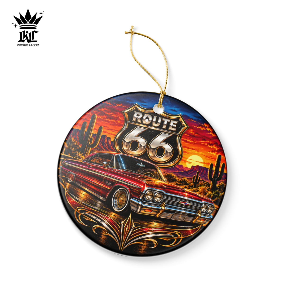 Route 66 Classic Ceramic Ornament