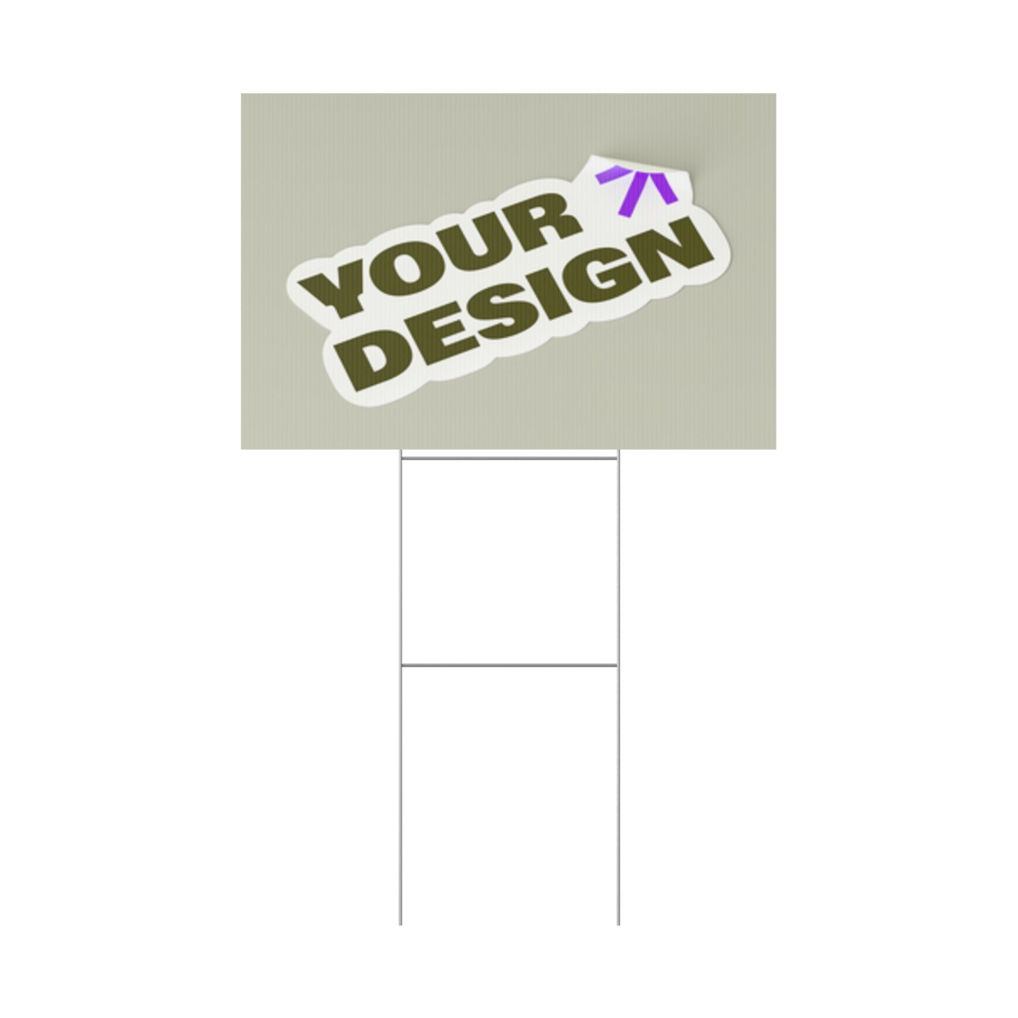 Custom Plastic Yard Sign – Personalized Outdoor Signage for Events, Real Estate, and Promotions