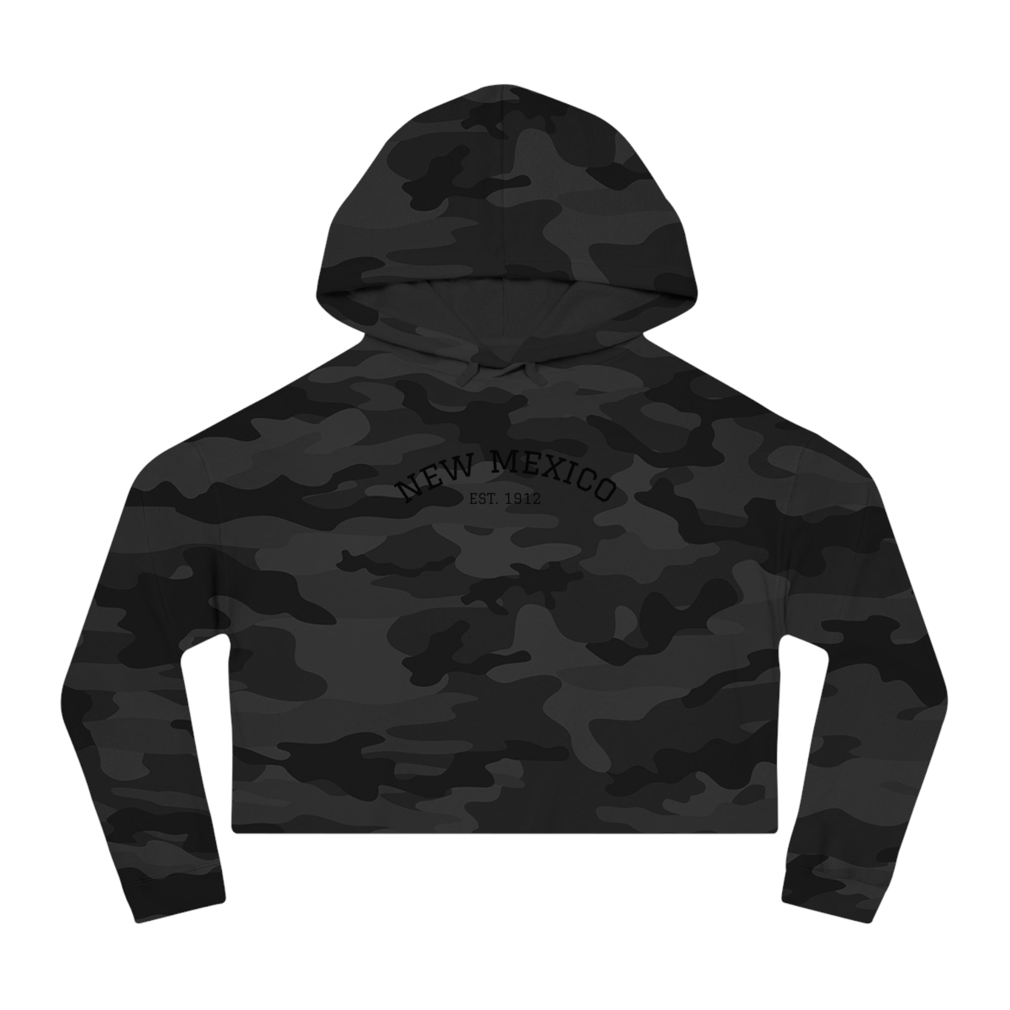 New Mexico Cropped Women's Hooded Sweatshirt