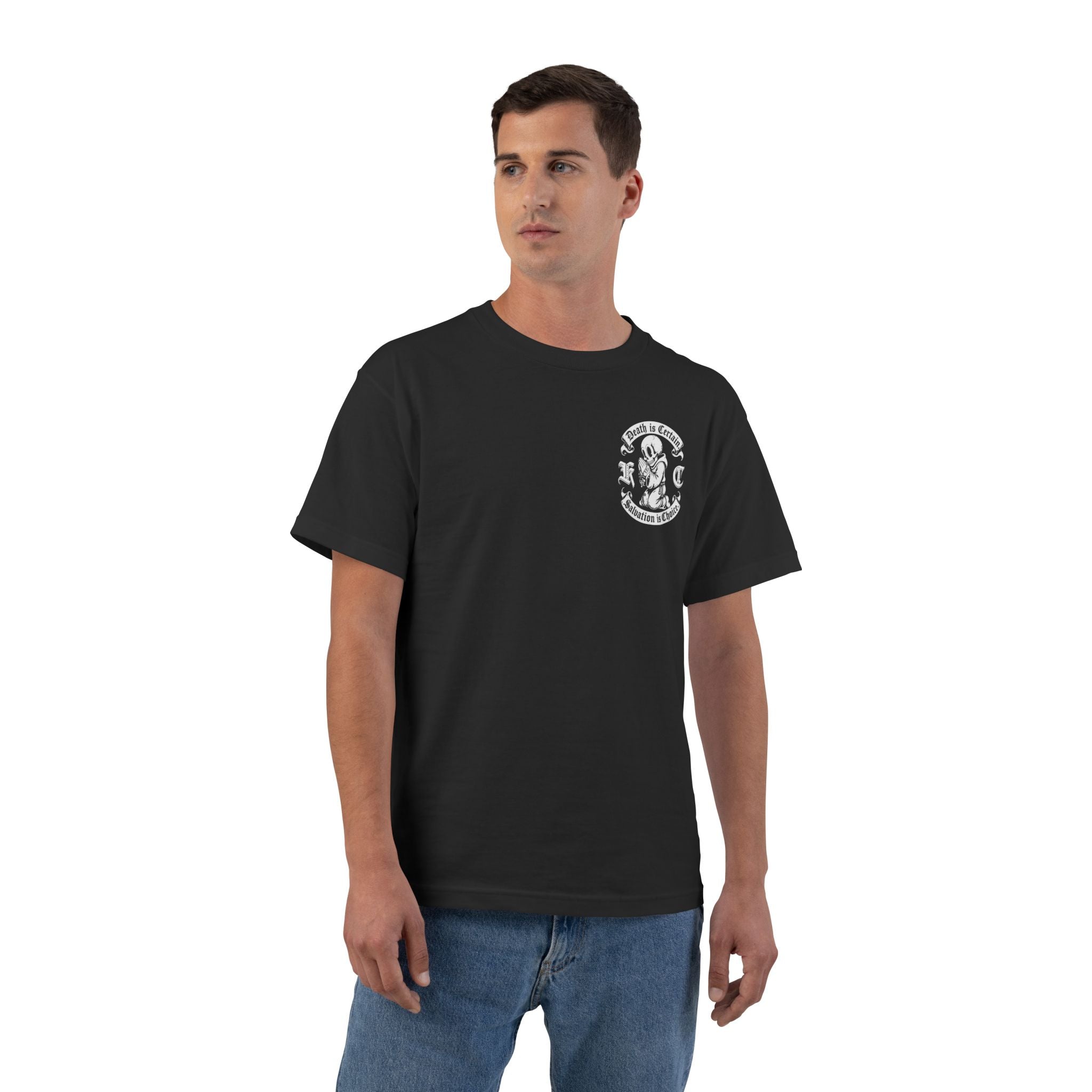 Death Is Certain Salvation Is Choice Graphic T-Shirt — Streetwear