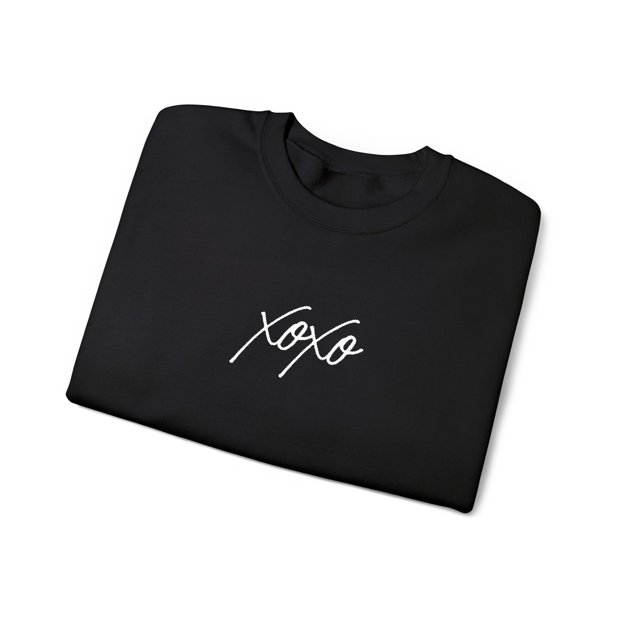 XOXO Embroidery Script Sweatshirt