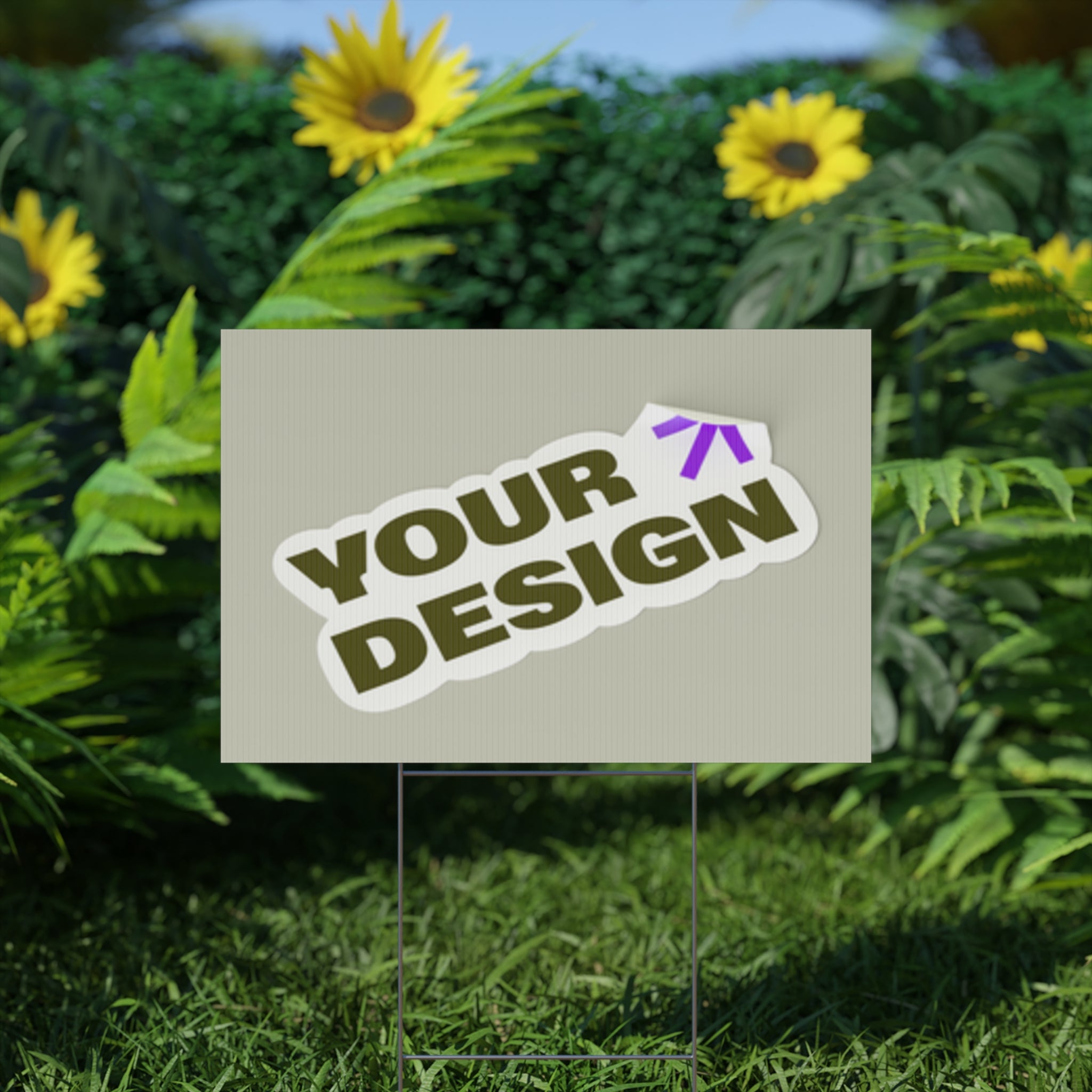 Custom Plastic Yard Sign – Personalized Outdoor Signage for Events, Real Estate, and Promotions