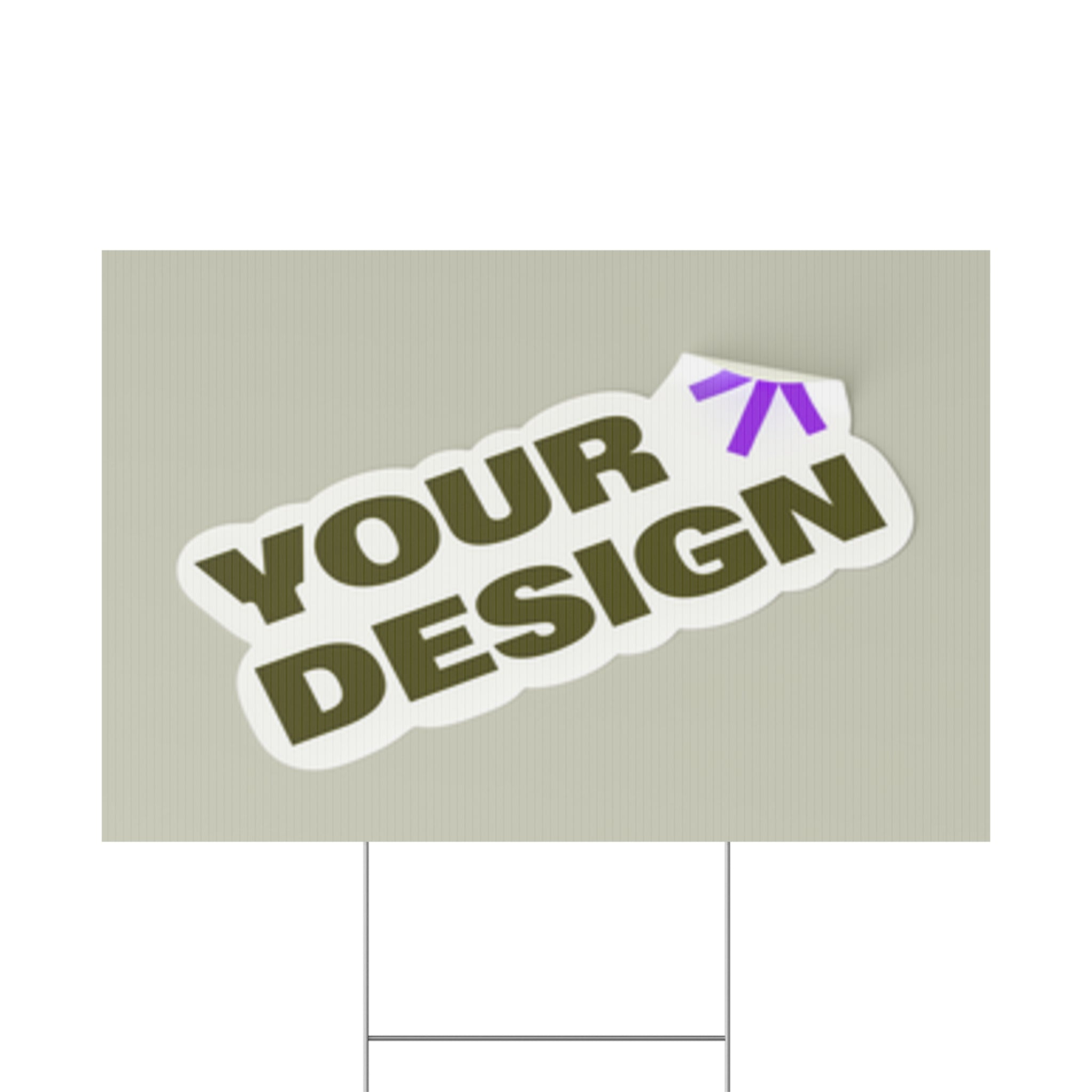 Custom Plastic Yard Sign – Personalized Outdoor Signage for Events, Real Estate, and Promotions