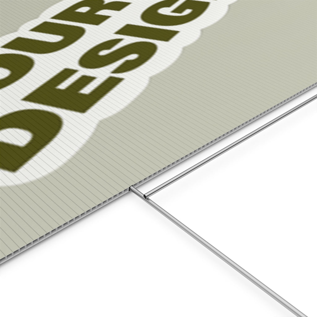 Custom Plastic Yard Sign – Personalized Outdoor Signage for Events, Real Estate, and Promotions