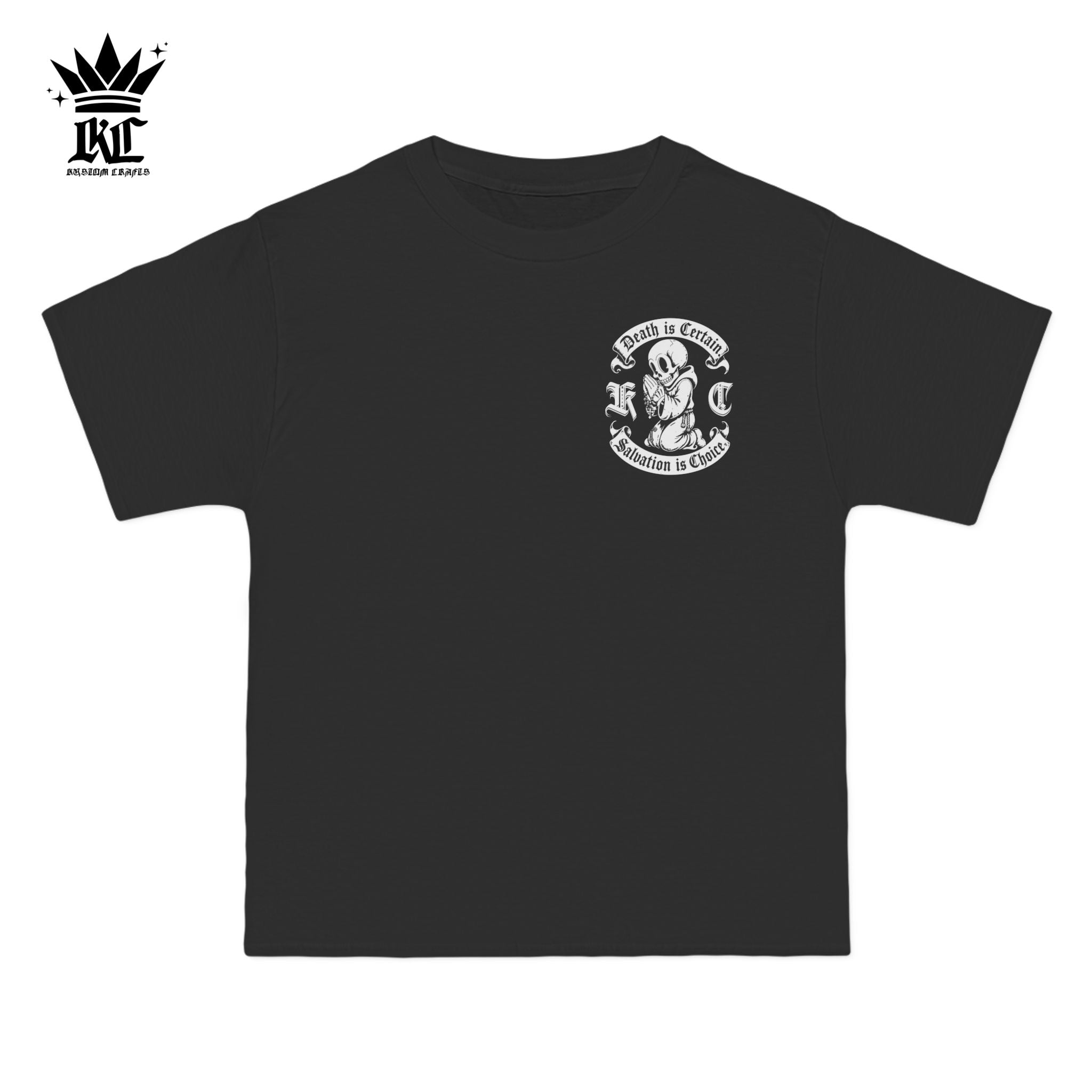 Death Is Certain Salvation Is Choice Graphic T-Shirt — Streetwear