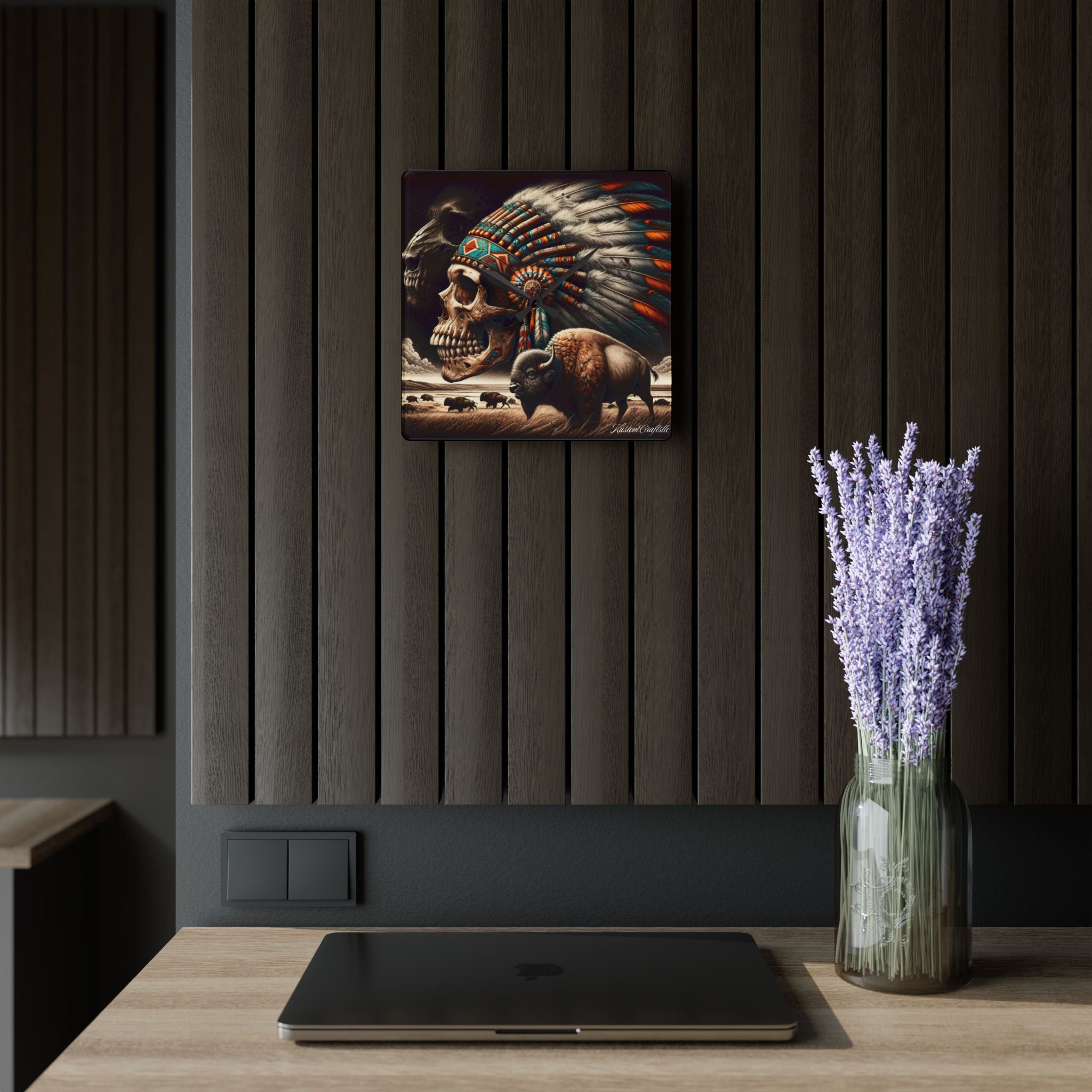 Native Spirit - Acrylic Wall Clock