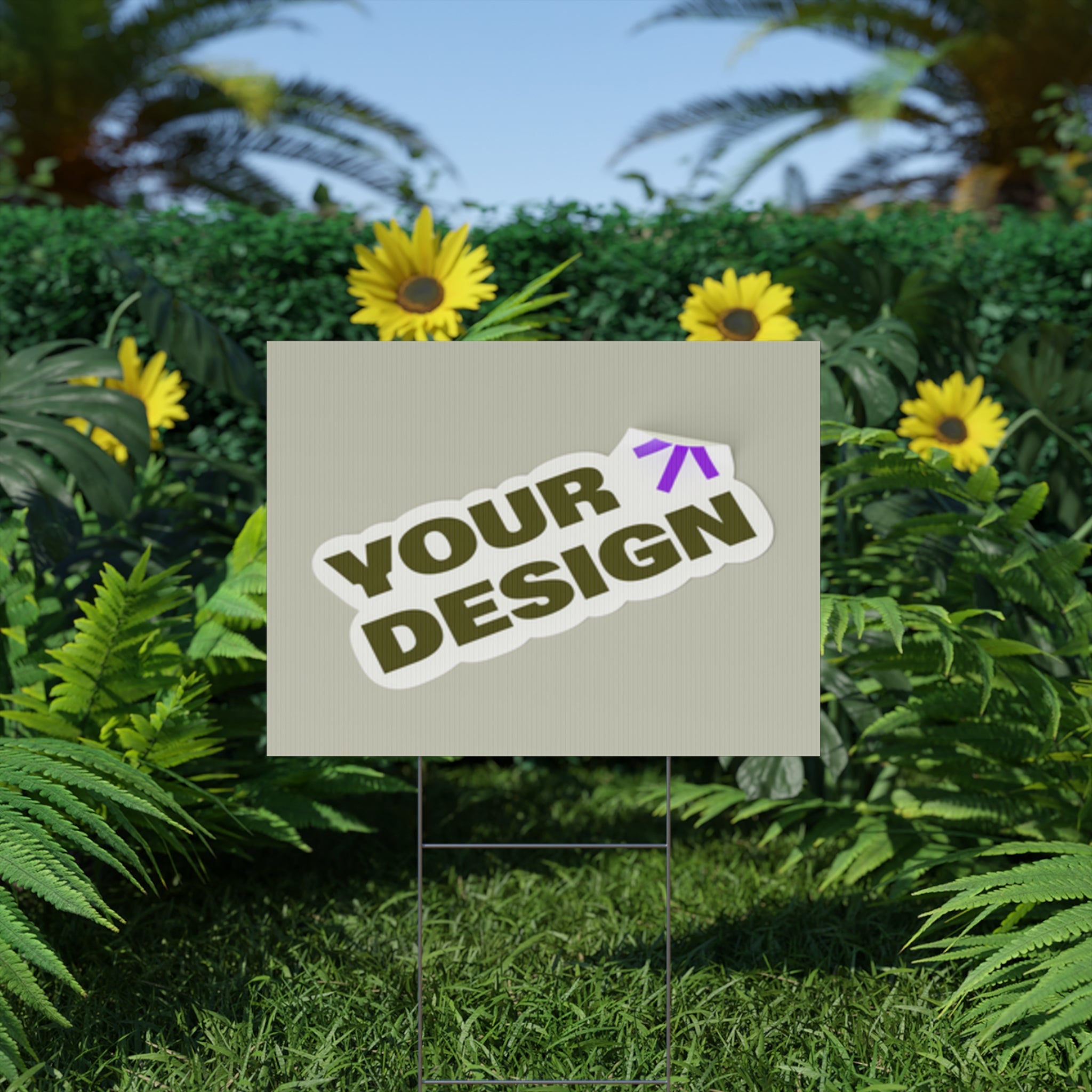 Custom Plastic Yard Sign – Personalized Outdoor Signage for Events, Real Estate, and Promotions