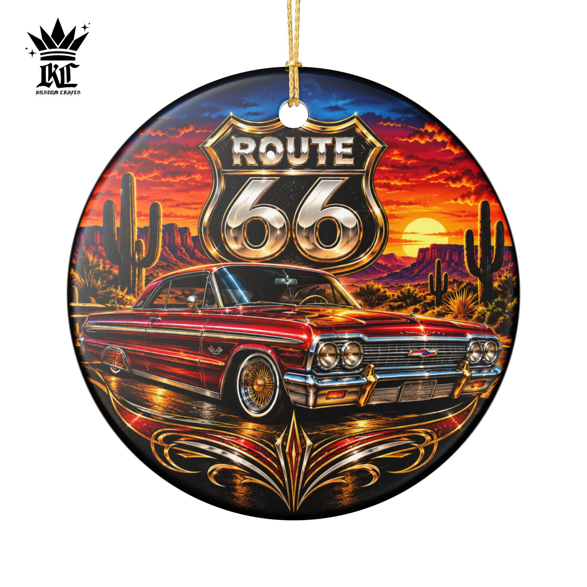 Route 66 Classic Ceramic Ornament