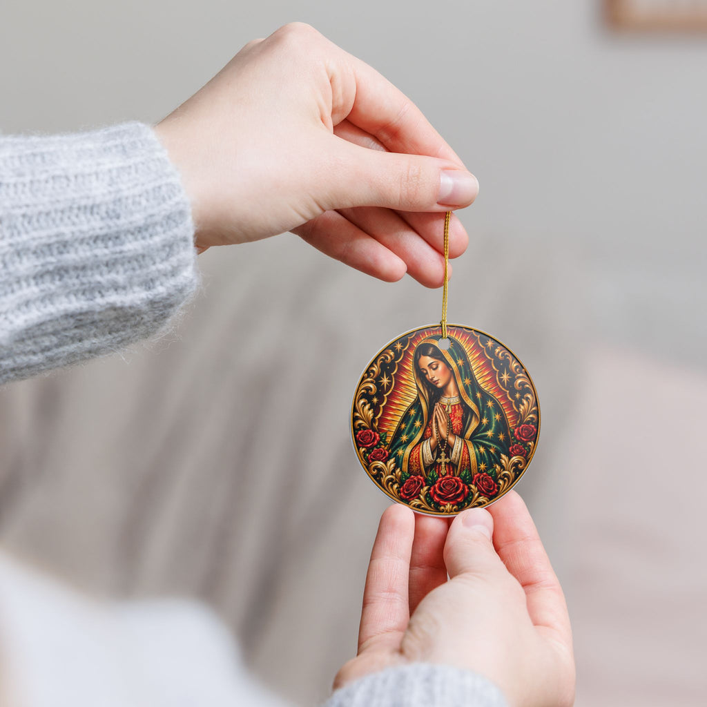 Our Lady of Guadalupe Ceramic Ornament