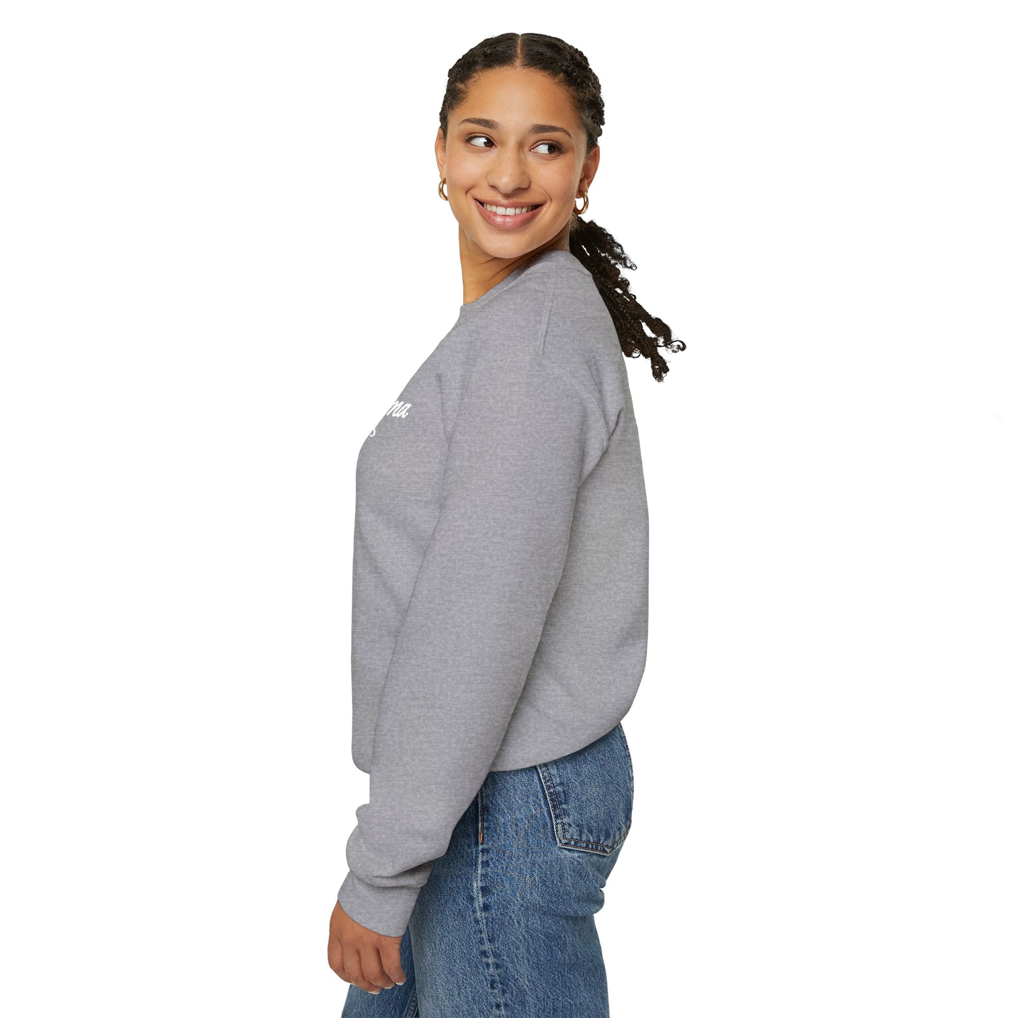 Hot Mama - Personalized Embroidery Crewneck Sweatshirt