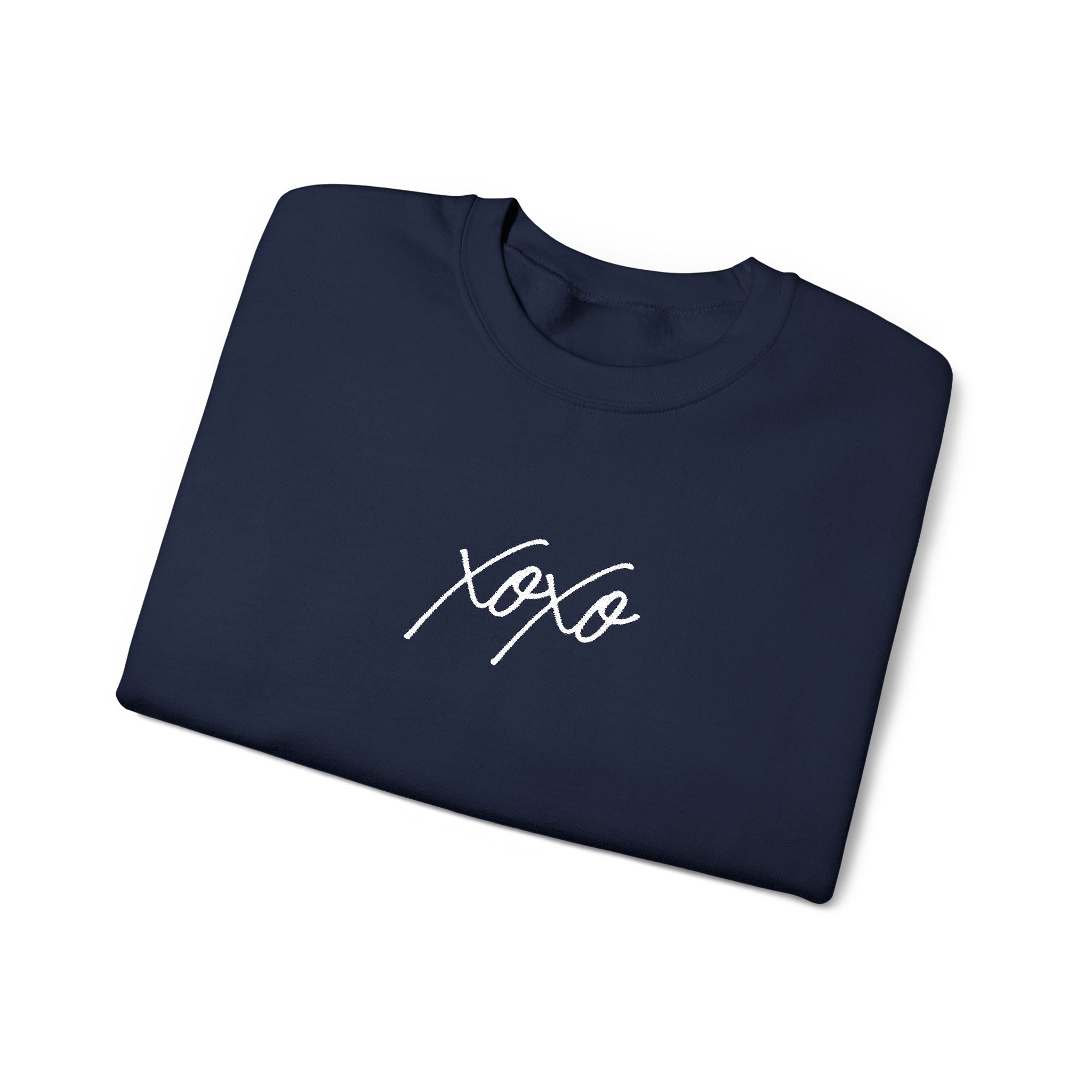 XOXO Embroidery Script Sweatshirt