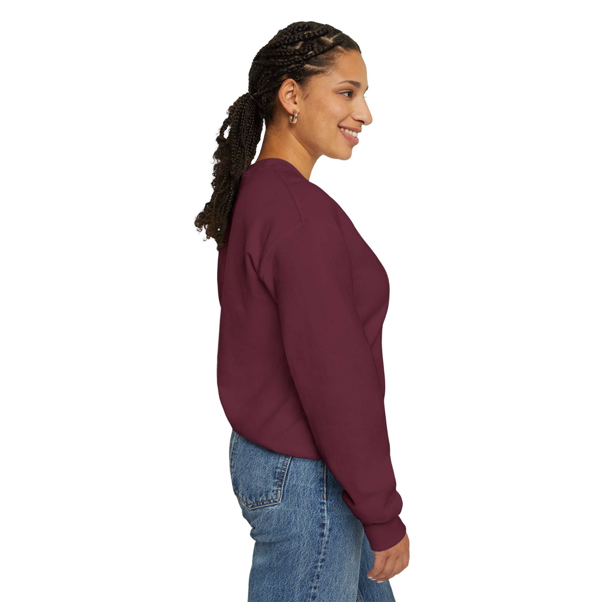 Hot Mama - Personalized Embroidery Crewneck Sweatshirt