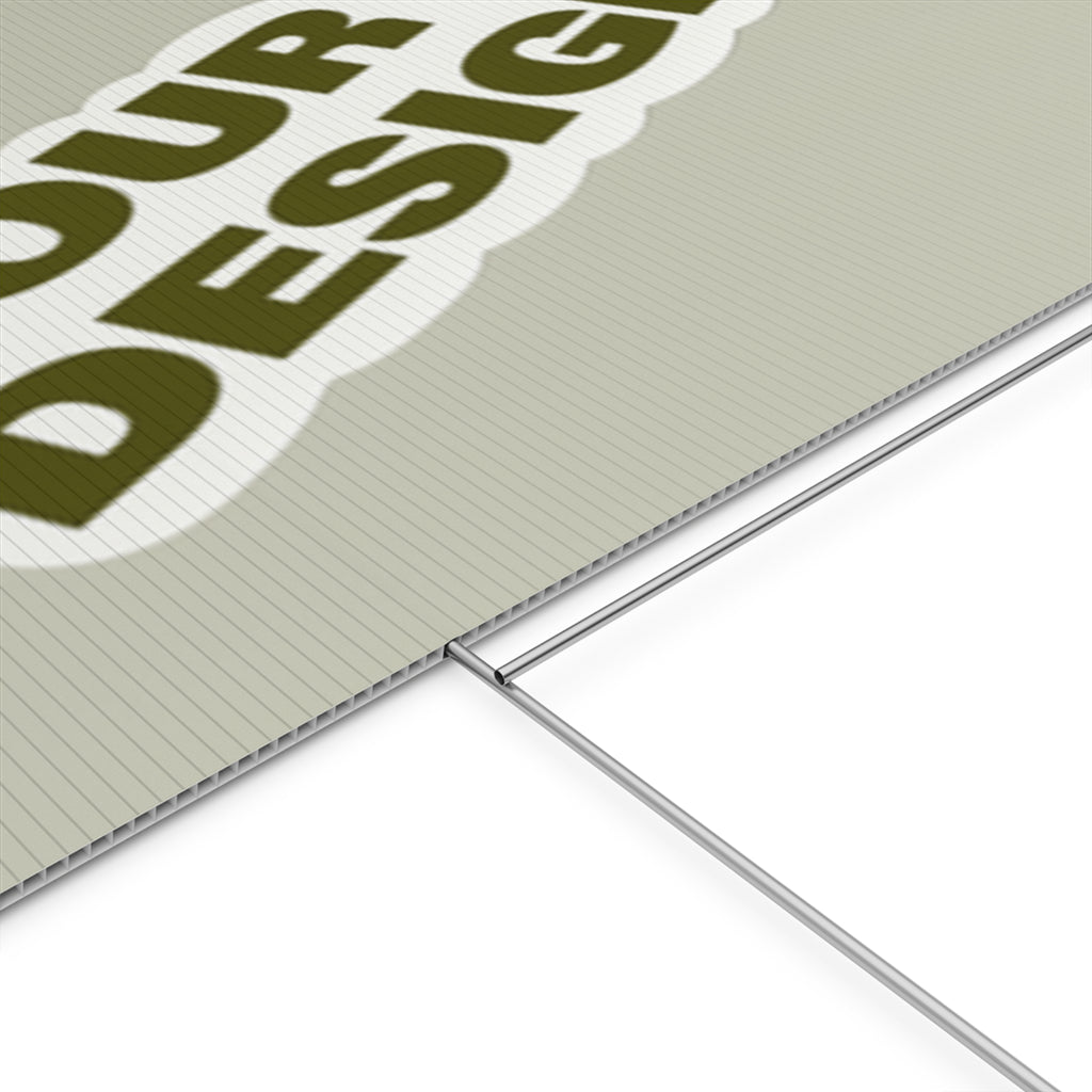 Custom Plastic Yard Sign – Personalized Outdoor Signage for Events, Real Estate, and Promotions