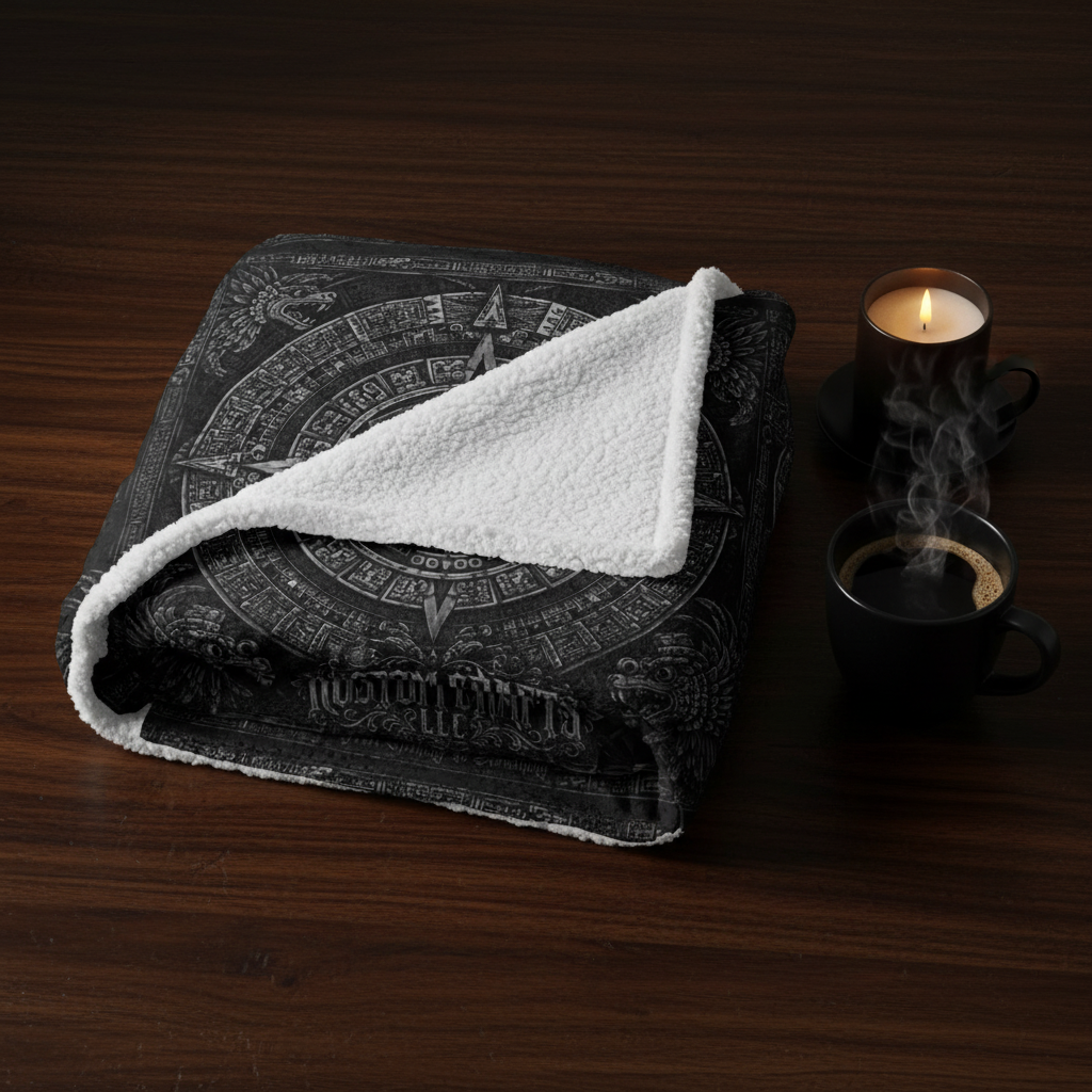 Folded blanket showing sherpa reverse