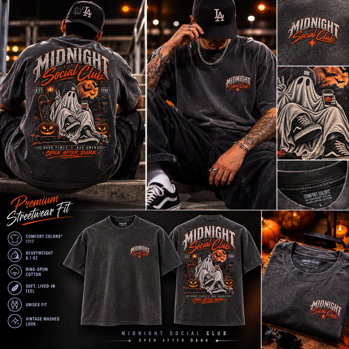 Midnight Social Club Halloween Graphic Tee
